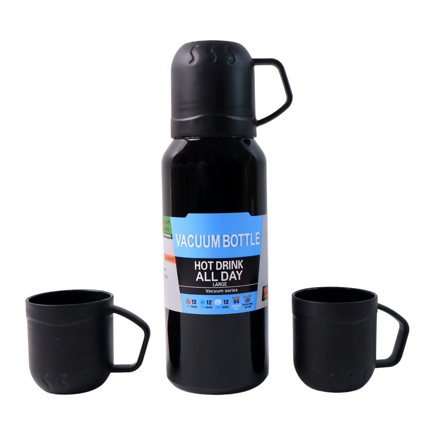 Black Vacuum Flask Gift Set Black Vacuum Flask Gift Set